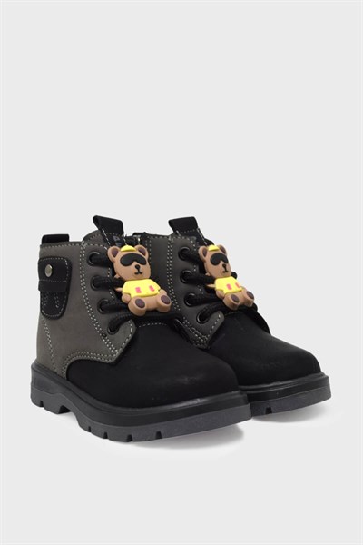 Pepino Unisex Çocuk Cat Stil Bot Siyah Füme P-1792