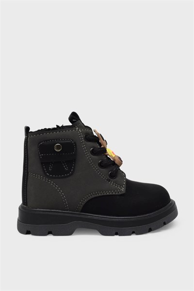 Pepino Unisex Çocuk Cat Stil Bot Siyah Füme P-1792