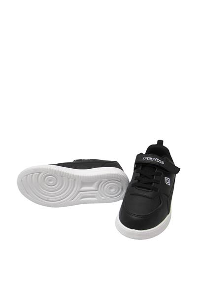 Pepino Unisex Çocuk Cırt Bantlı Spor Ayakkabı Siyah Beyaz P-1302