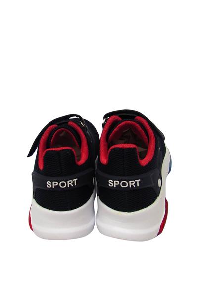 Pepino Unisex Çocuk Cırtlı Fileli Spor Ayakkabı Lacivert Kırmızı P-412