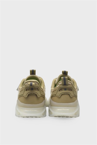 Pepino Unisex Çocuk Cırtlı Sneaker Krem P-2242