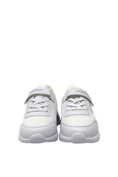 Pepino Unisex Çocuk Cırtlı Sneakers Spor Ayakkabı Beyaz P-1423