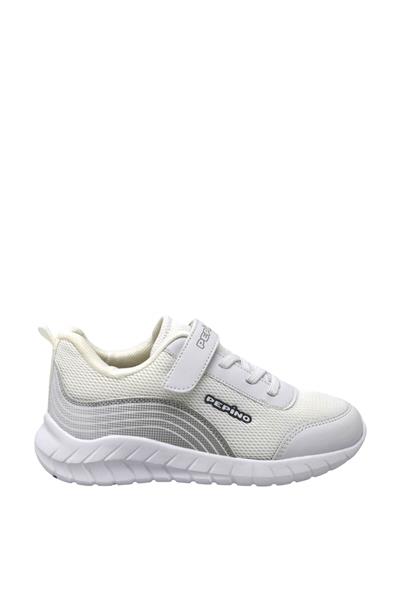 Pepino Unisex Çocuk Cırtlı Sneakers Spor Ayakkabı Beyaz P-1423