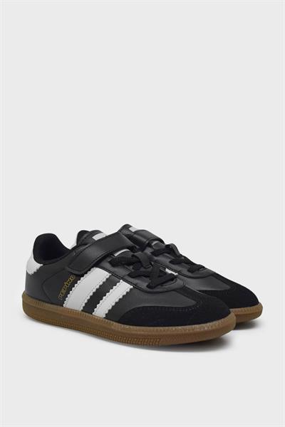 Pepino Unisex Çocuk Cırtlı Spor Ayakkabı Siyah Beyaz P-1794