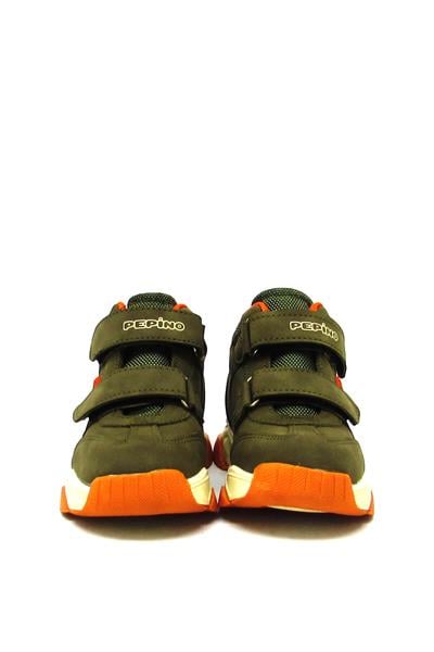 Pepino Unisex Çocuk Cırtlı Spor Ayakkabı Haki P-1387