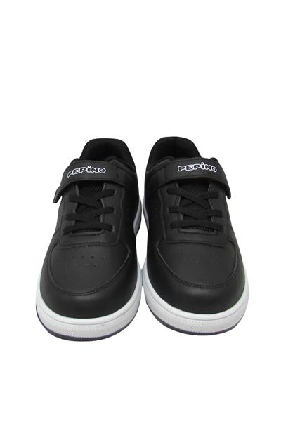 Pepino Unisex Çocuk Cırtlı Spor Ayakkabı Siyah Beyaz P-964