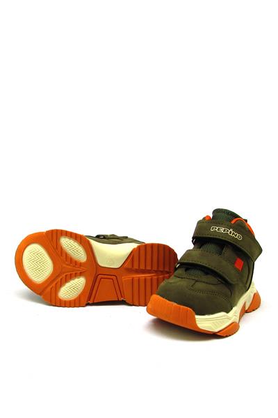Pepino Unisex Çocuk Cırtlı Spor Ayakkabı Haki P-1387