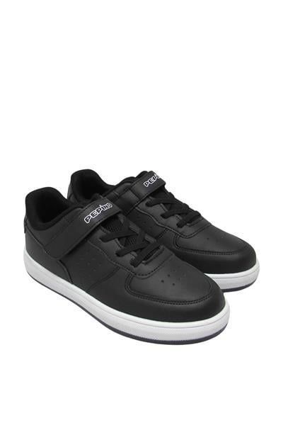Pepino Unisex Çocuk Cırtlı Spor Ayakkabı Siyah Beyaz P-964