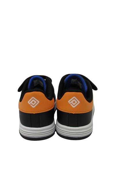 Pepino Unisex Çocuk Cırtlı Spor Ayakkabı Siyah Turuncu P-206
