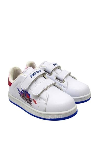 Pepino Unisex Çocuk Cırtlı Spor Ayakkabı Beyaz Kırmızı P-206