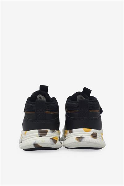 Pepino Unisex Çocuk Cırtlı Spor Ayakkabı Siyah Kahve P-2063