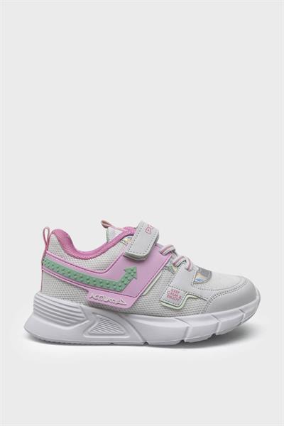 Pepino Unisex Çocuk Cırtlı Spor Ayakkabı Beyaz Pembe P-1432