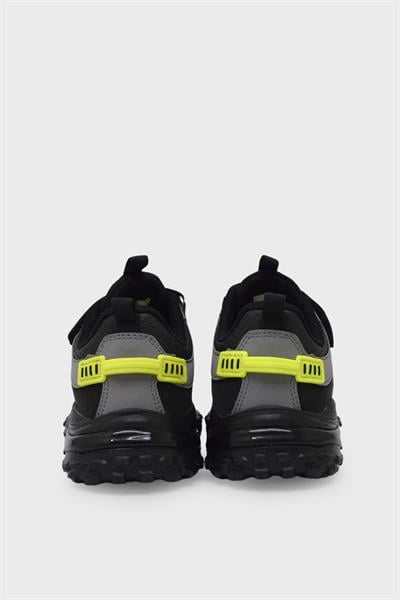 Pepino Unisex Çocuk Cırtlı Spor Ayakkabı Siyah Füme P-1734