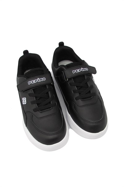 Pepino Unisex Çocuk Cırtlı Spor Ayakkabı Siyah P-964