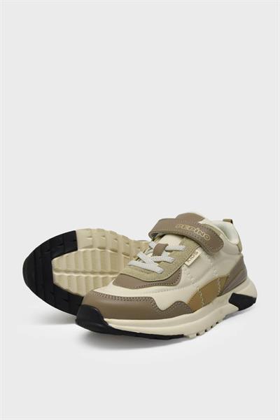 Pepino Unisex Çocuk Cırtlı Spor Ayakkabı Vizon Krem P-1798