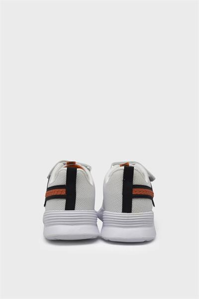 Pepino Unisex Çocuk Cırtlı Spor Ayakkabı Beyaz Turuncu P-1432