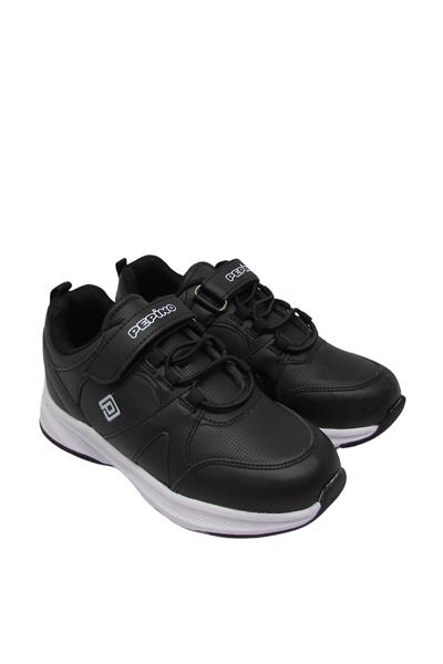 Pepino Unisex Çocuk Cırtlı Spor Ayakkabı Siyah P-1380