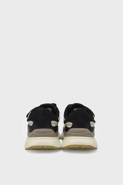 Pepino Unisex Çocuk Cırtlı Spor Ayakkabı Krem Siyah P-1798