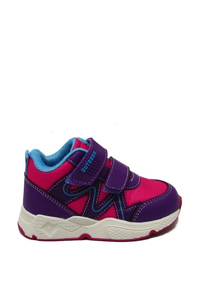 Pepino Unisex Çocuk Cırtlı Spor Bot Fuşya Mor P-1576