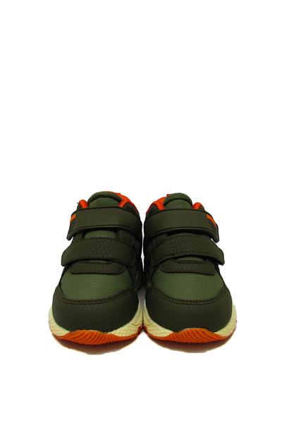 Pepino Unisex Çocuk Cırtlı Spor Bot Haki Turuncu P-1576