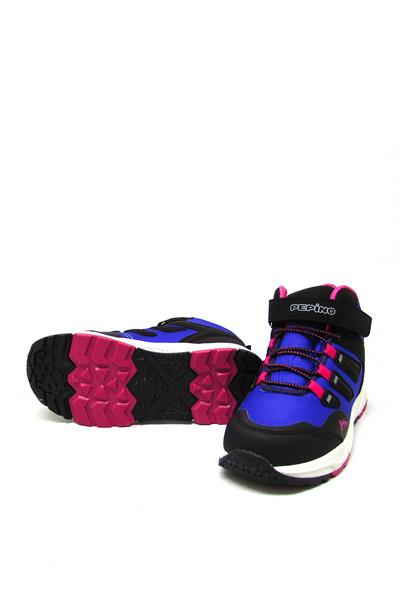 Pepino Unisex Çocuk Cırtlı Spor Bot Mor Fuşya P-1358