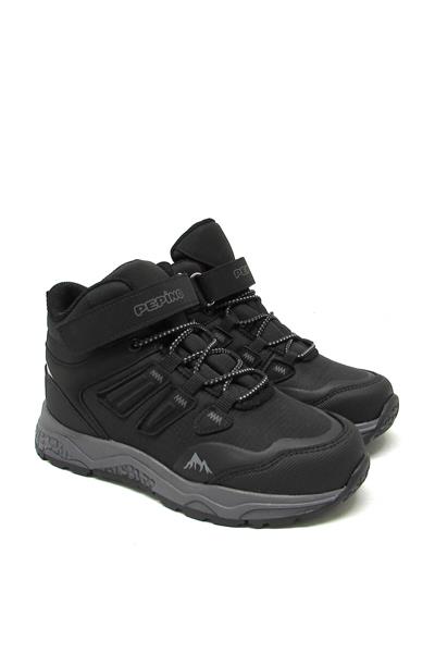 Pepino Unisex Çocuk Cırtlı Spor Bot Siyah P-1358