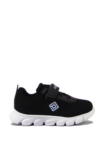 Pepino Unisex Çocuk Fileli Yazlık Spor Ayakkabı Siyah P-1256