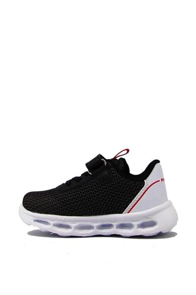 Pepino Unisex Çocuk Fileli Yazlık Spor Ayakkabı Siyah Füme P-1213