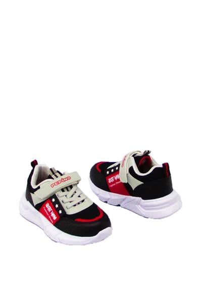 Pepino Unisex Çocuk Fileli Yazlık Spor Ayakkabı Siyah P-1226