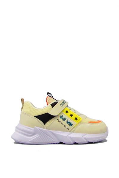 Pepino Unisex Çocuk Fileli Yazlık Spor Ayakkabı Krem P-1226