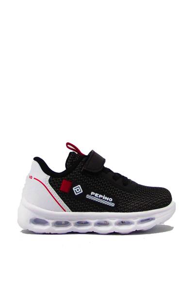 Pepino Unisex Çocuk Fileli Yazlık Spor Ayakkabı Siyah Füme P-1213