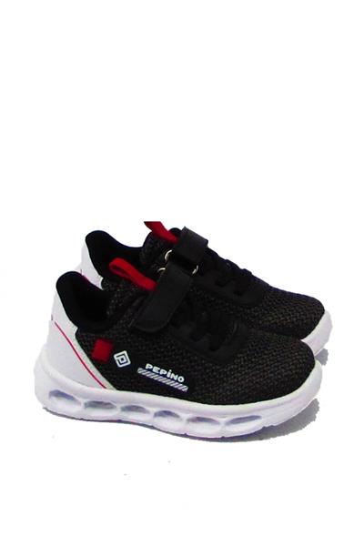 Pepino Unisex Çocuk Fileli Yazlık Spor Ayakkabı Siyah Füme P-1213