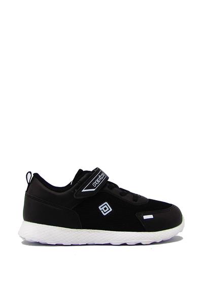 Pepino Unisex Çocuk Fileli Yazlık Spor Ayakkabı Siyah P-1216