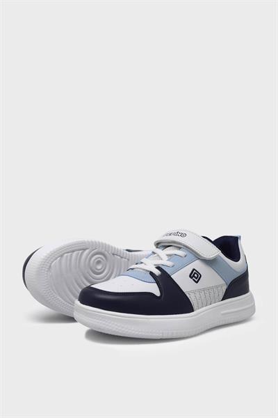 Pepino Unisex Çocuk Spor Ayakkabı Beyaz Lacivert P-1603