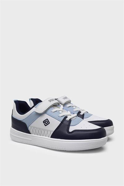 Pepino Unisex Çocuk Spor Ayakkabı Beyaz Lacivert P-1603