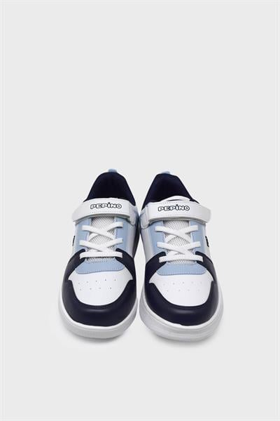 Pepino Unisex Çocuk Spor Ayakkabı Beyaz Lacivert P-1603