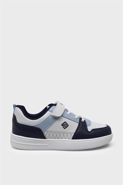 Pepino Unisex Çocuk Spor Ayakkabı Beyaz Lacivert P-1603