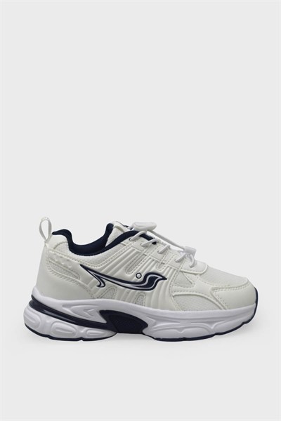 Pepino Unisex Çocuk Spor Ayakkabı Beyaz Lacivert P-2348