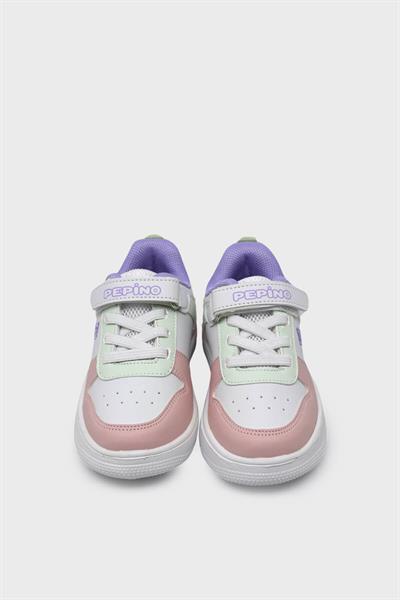 Pepino Unisex Çocuk Spor Ayakkabı Beyaz Pudra P-1603