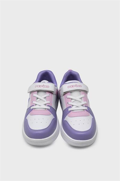 Pepino Unisex Çocuk Spor Ayakkabı Beyaz Lila P-1603