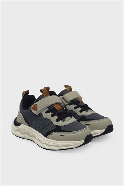 Pepino Unisex Çocuk Spor Ayakkabı Füme Krem P-2382