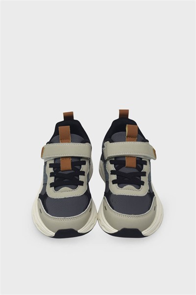 Pepino Unisex Çocuk Spor Ayakkabı Füme Krem P-2382