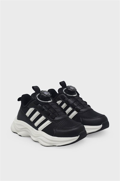 Pepino Unisex Çocuk Spor Ayakkabı Siyah Beyaz P-2385