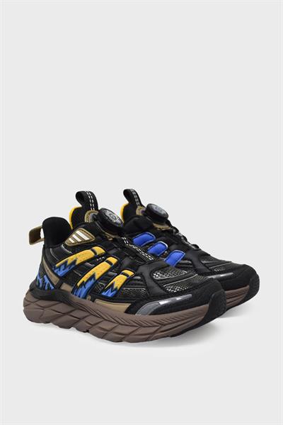Pepino Unisex Çocuk Spor Ayakkabı Siyah Sarı P-1843
