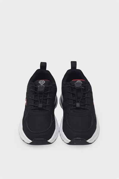 Pepino Unisex Çocuk Spor Ayakkabı Siyah Kırmızı P-2348