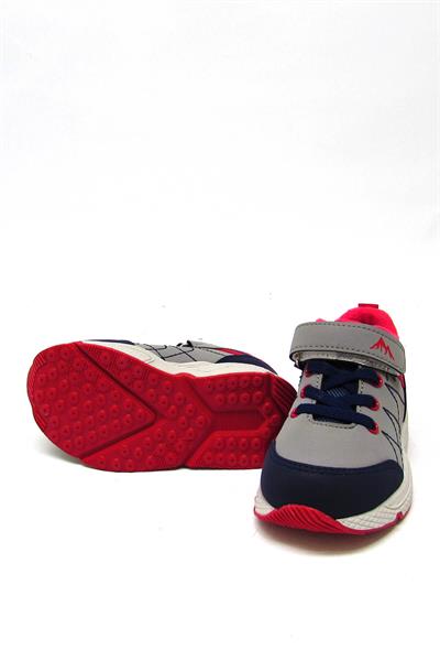 Pepino Unisex Çocuk Spor Bot Gri Lacivert P-1519