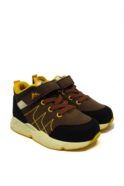 Pepino Unisex Çocuk Spor Bot Kahve Siyah P-1519