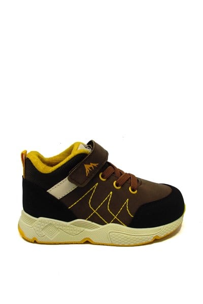 Pepino Unisex Çocuk Spor Bot Kahve Siyah P-1519