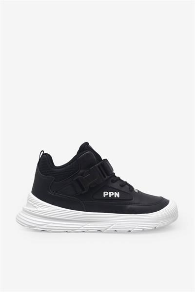 Pepino Unisex Çocuk Spor Bot Siyah Beyaz P-2036