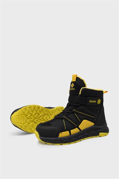 Pepino Unisex Çocuk Spor Bot Siyah Sarı P-1775